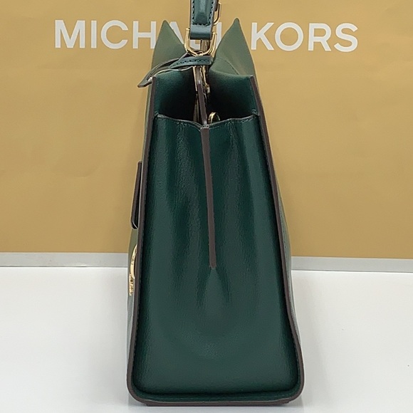 MICHAEL KORS PENELOPE LARGE TOP HANDLE RASING GREEN MULTI COLOR - Picture 6 of 15